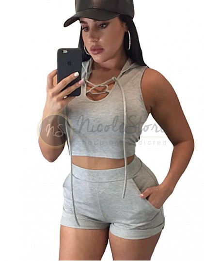 Set Top cu Pantaloni Scurti LC62000G11